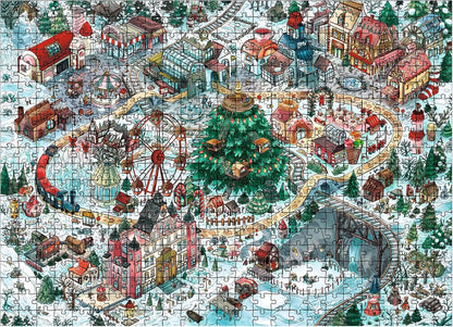 Mémoires de la forêt : Puzzle de Gourmandelle (500 pièces) - Hiver